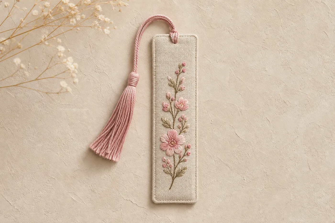 Embroidered Bookmark